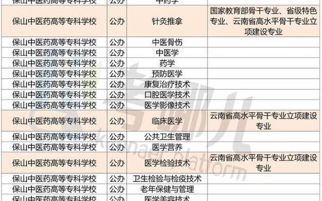 云南省内专科大学排行榜(云南昆明专科学校排行榜)