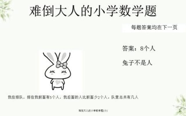 史上最难的一道数学题