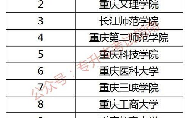 重庆十大职业学校排名公办学校(重庆十大职业学校排名公办学校有那些)