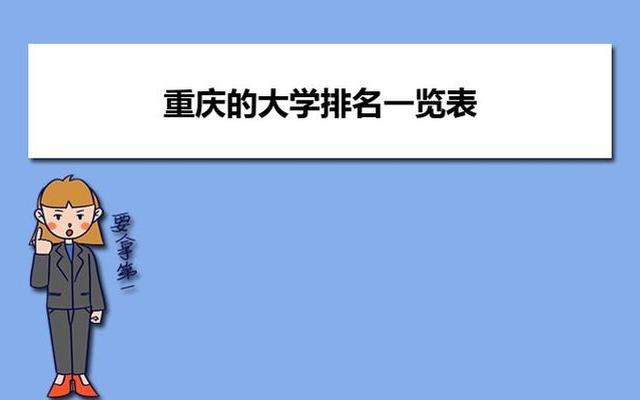 重庆有哪些二本大学排名及分数线