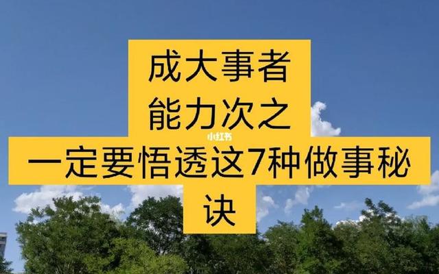 什么叫成大事者(成大事者的定义是什么)