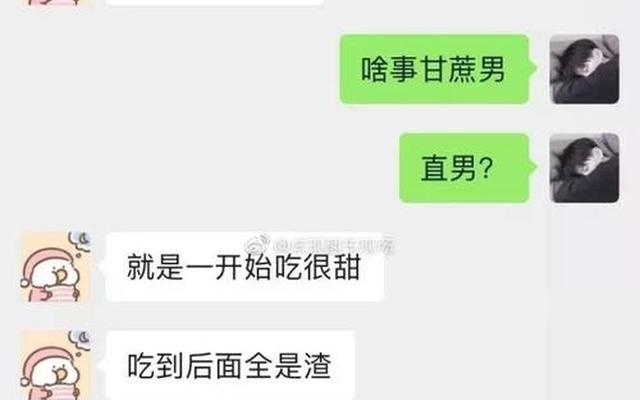 甘蔗男什么意思啊