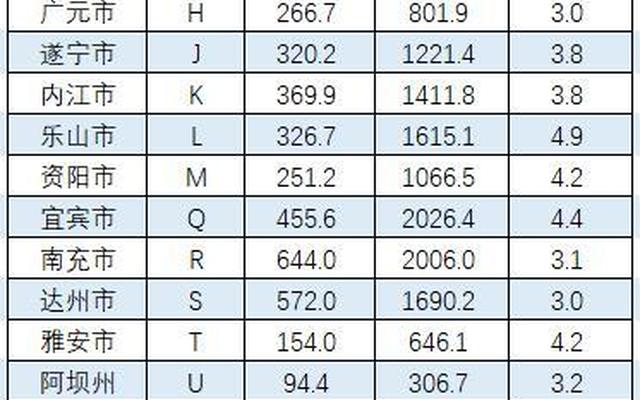 四川的牌照字母代表