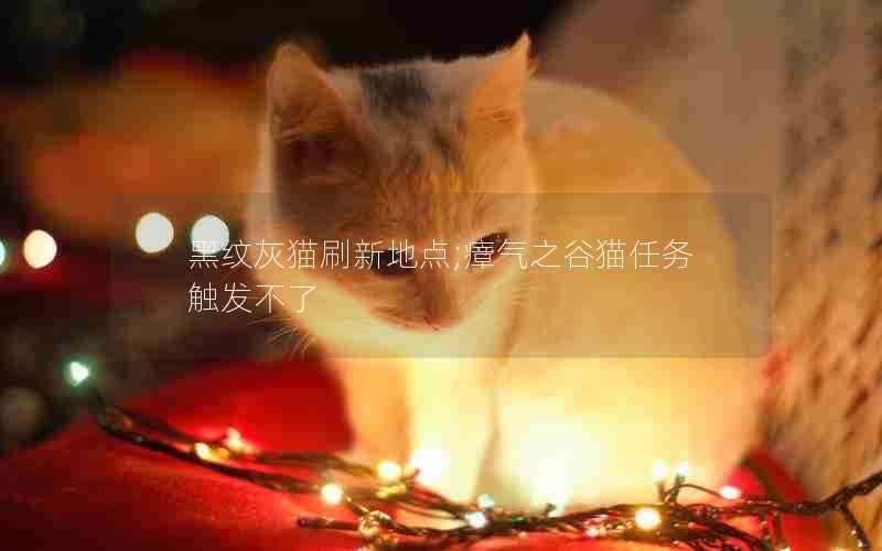 黑纹灰猫刷新地点;瘴气之谷猫任务触发不了