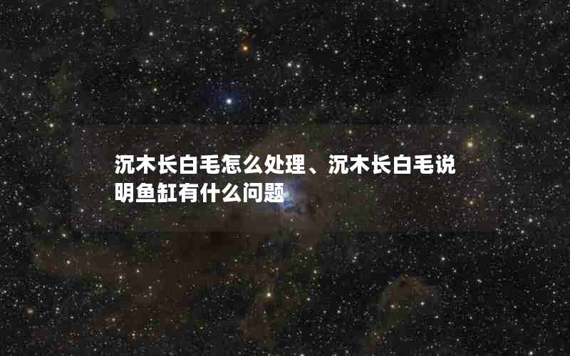 沉木长白毛怎么处理、沉木长白毛说明鱼缸有什么问题