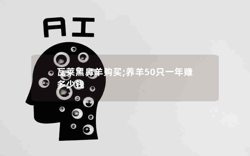 瓦莱黑鼻羊购买;养羊50只一年赚多少钱