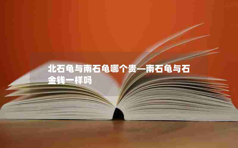 北石龟与南石龟哪个贵—南石龟与石金钱一样吗